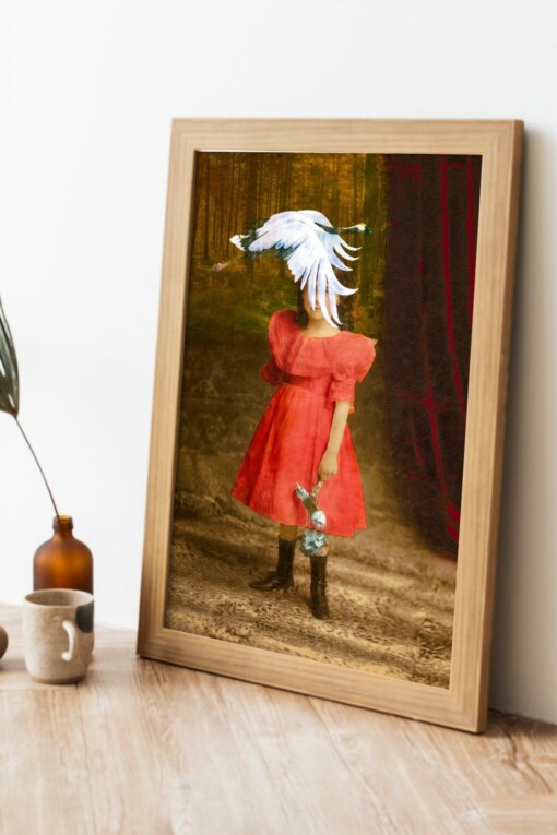 Collage Art Print - Never-never land