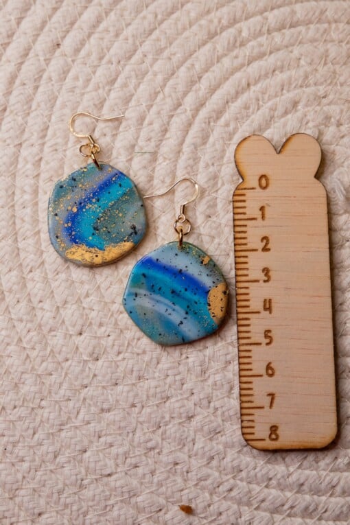 Oorbellen | Stevie Blue Agate
