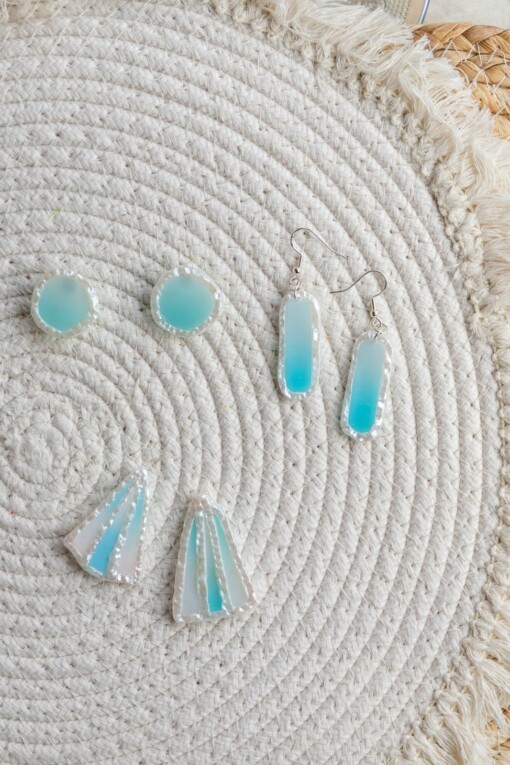 Oorbellen | Trix Frosted Lagoon