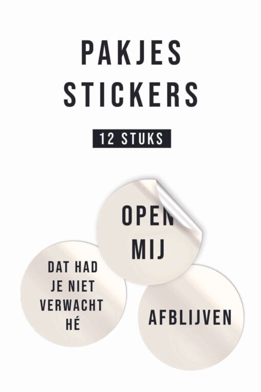Cadeau stickers -  12 stuks