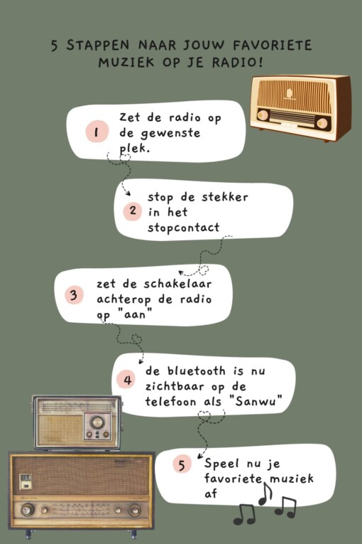 Vintage bluetooth radio Optalex uit 1969