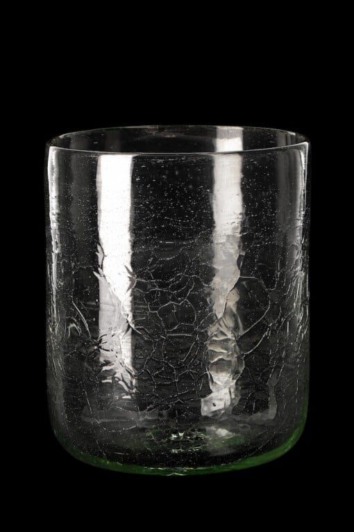 Mondgeblazen drinkglas met craquelé – transparant, 12x10 cm – RERO Glass