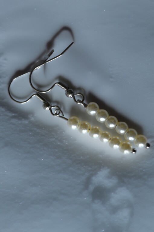 oorbellen met witte parels