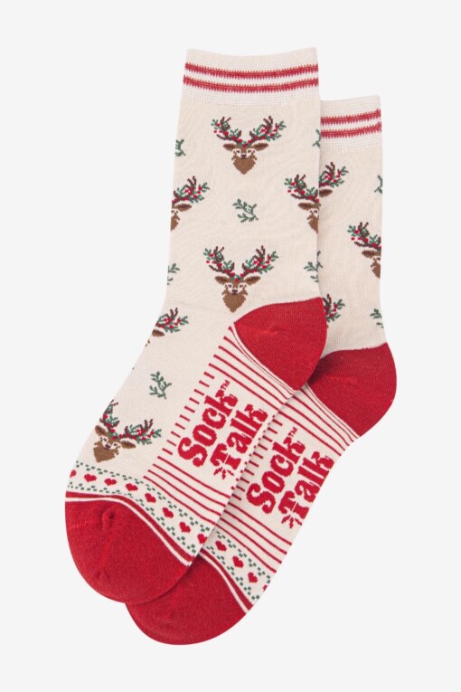 Floral Deer Sokken