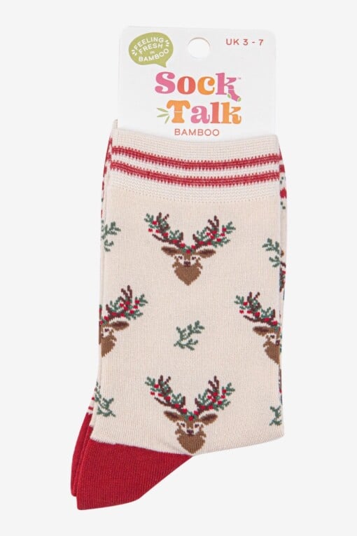 Floral Deer Sokken