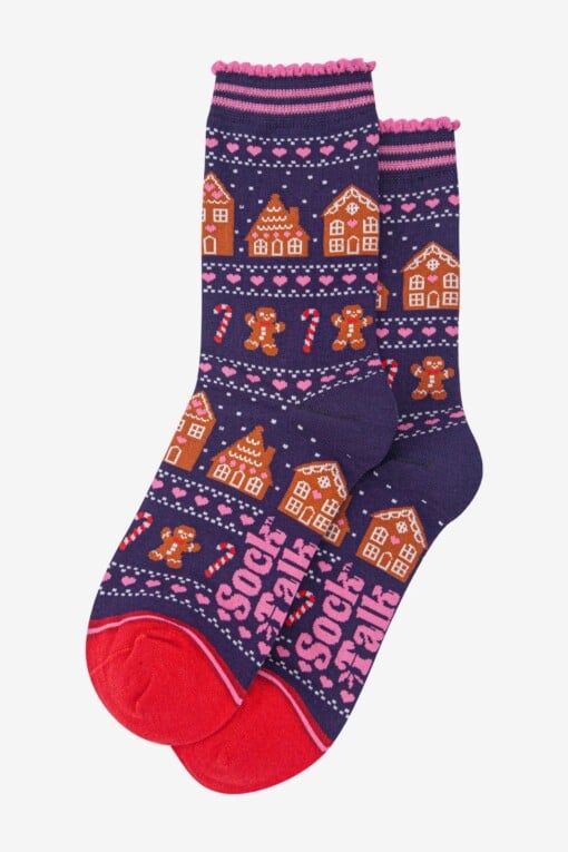 Gingerbread Fair Isle Sokken