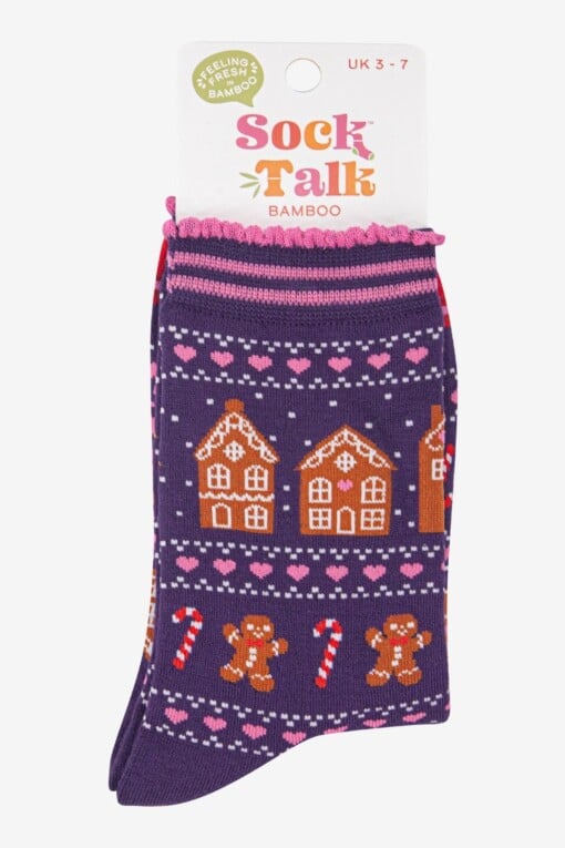 Gingerbread Fair Isle Sokken