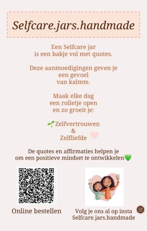 6 goodie baggs with selfcarejar ( ceremonie)