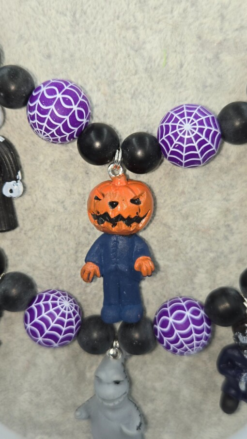 Halloween Spider Party; een handgemaakte one-of-a-kind  Halloween ketting