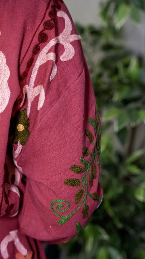 Kimono - Unisex - One size fits all - Indian Bloom Collection - Rood
