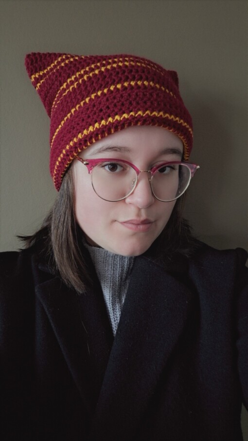 Gehaakte muts 'Harry Potter Gryffindor house'