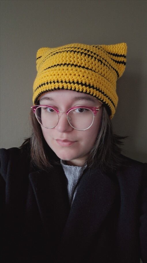 Gehaakte muts 'Harry Potter Hufflepuff house'
