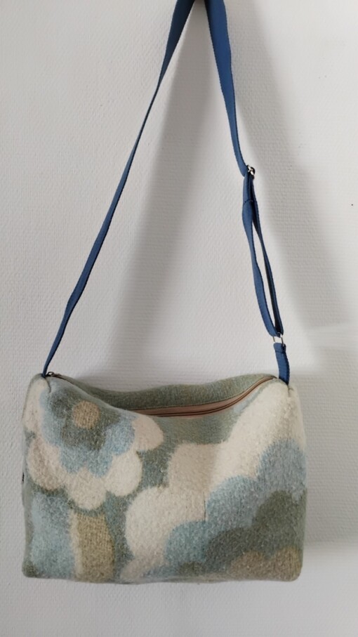 Crossover tas van vintage deken.