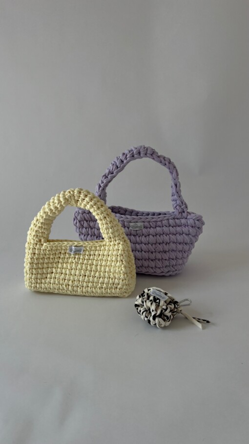 Butter Yellow Crush gehaakte tas