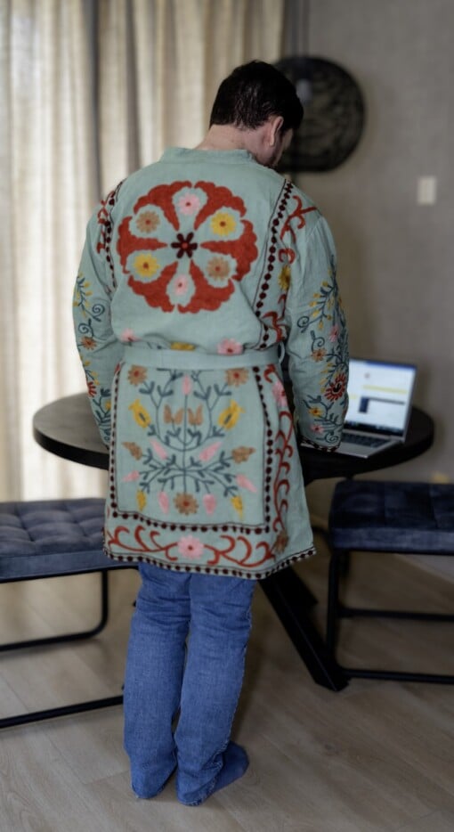 Kimono - Unisex - One size fits all - Indian Bloom Collection - Green