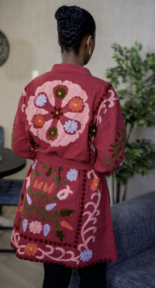 Kimono - Unisex - One size fits all - Indian Bloom Collection - Rood