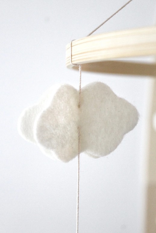 Handgemaakte Babymobiel | Hout & Wolvilt | Birds