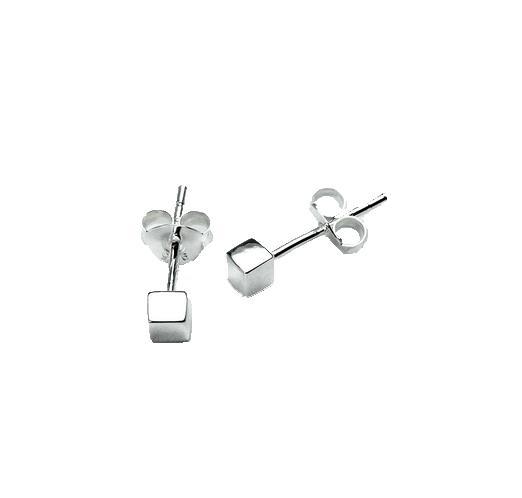 Silver Block Stud Earring - 2892.jpeg Silver Block Stud Earring