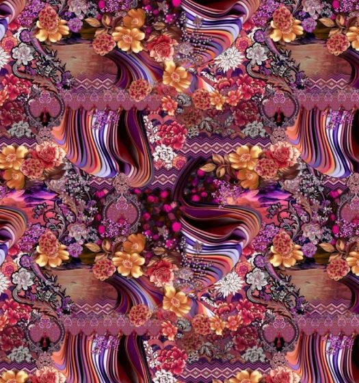 Tricot colsjaal (roze | abstract) - 89221 Tricot colsjaal (roze | abstract)