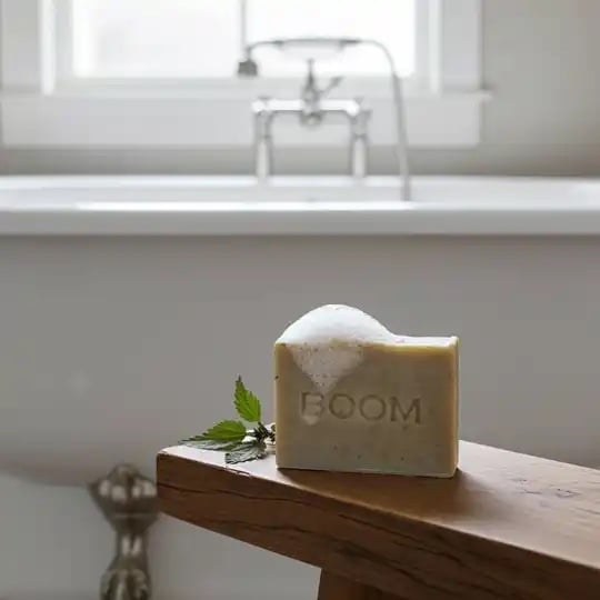 Handmade Brandnetelzeep met werkzame kruiden- geur: citroen- rozemari… - 106962 Handmade Brandnetelzeep met werkzame kruiden- geur: citroen- rozemarijn