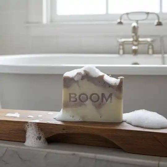 Handmade Smeerwortelzeep met werkzame kruiden- geur: citroengras, pat… - 106960 Handmade Smeerwortelzeep met werkzame kruiden- geur: citroengras, patchoulli-gember