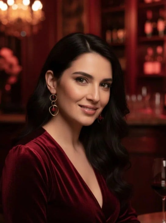 Bourgondische agaat oorbellen