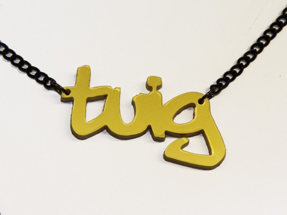 Tuig! ketting (goud) - 104720 Tuig! naamketting (goud)