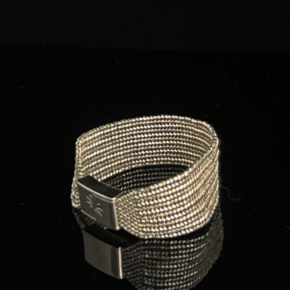 Miyuki beads armband | zilverkleur met verwisselbare magneetsluiting