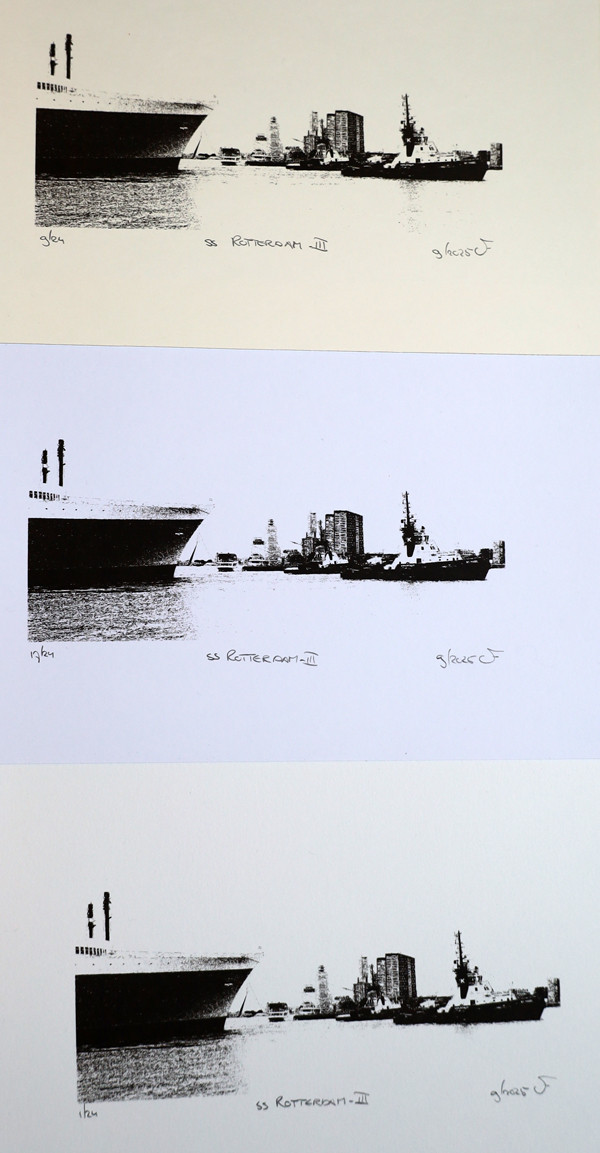 Monocolor zeefdruk s.s. Rotterdam - III