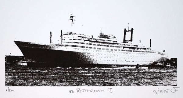 Monocolor zeefdruk s.s. Rotterdam - I