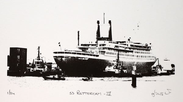 Monocolor zeefdruk s.s. Rotterdam - IV