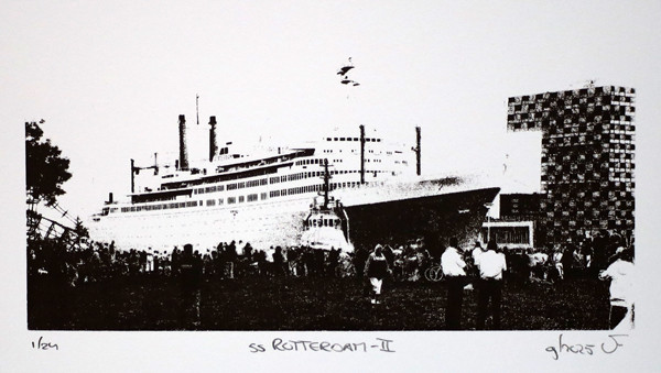 Monocolor zeefdruk s.s. Rotterdam - II
