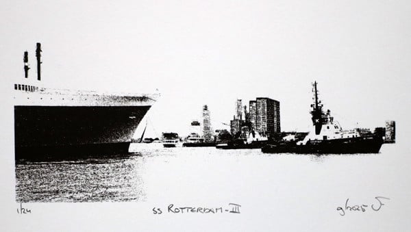 Monocolor zeefdruk s.s. Rotterdam - III