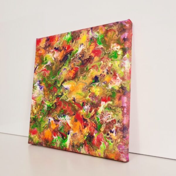 Summer Vibes. Schilderij WinWun 2022/4 Acryl on canvas art. 20x20cm/8x8inch