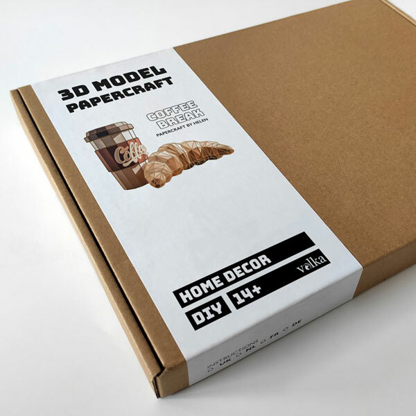 DIY pakket Koffie Pauze – compleet knutselpakket met snijmat, liniaal, vouwbeen, mesje