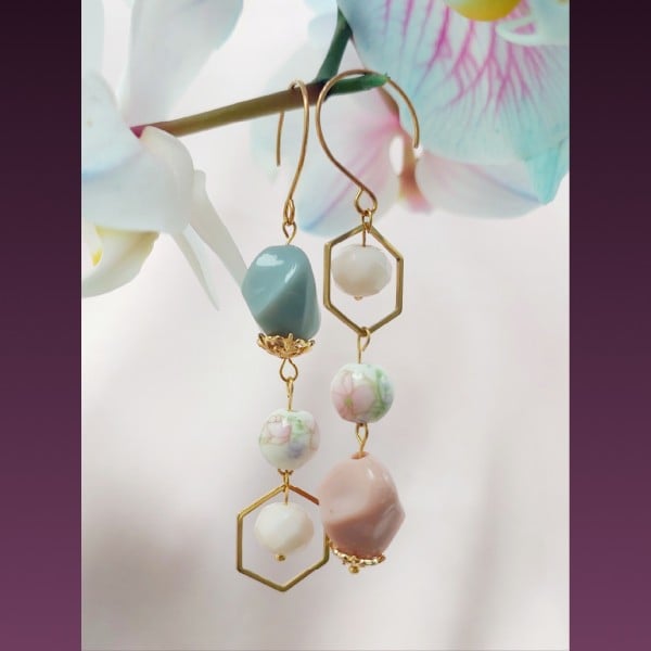 Suikerspin asymmetrische oorbellen - goud - 63081.jpeg Suikerspin asymmetrische oorbellen - goud