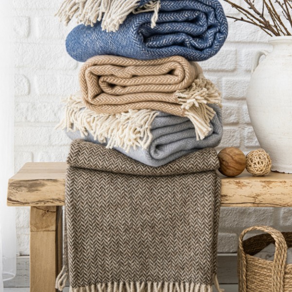 Ladira 100% Wol Plaid – Lichtblauw - 99625 Ladira 100% Wol Plaid – Lichtblauw