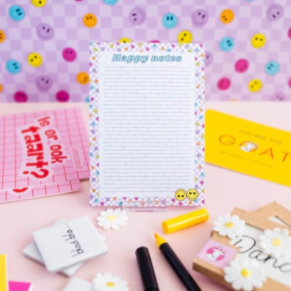 Notitieblok A6 – Happy notes - 119299 Notitieblok A6 – Happy notes
