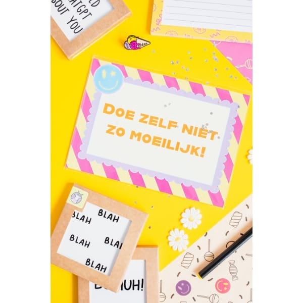 Poster A5 – Doe zelf niet zo moeilijk!