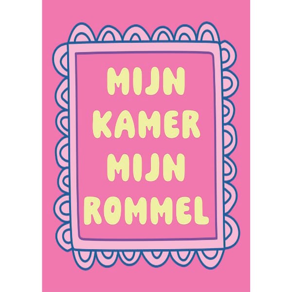 Tweezijdige poster A4 – Mijn kamer mijn regels/rommel - 134080 Tweezijdige poster A4 – Mijn kamer mijn regels/rommel