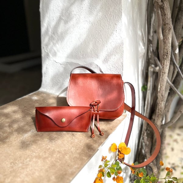 Leren crossbody tas Sevilla - 155601 Leren crossbody tas Sevilla