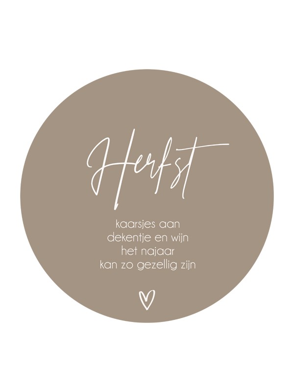 4-seizoenen Muurcirkel - Herfst