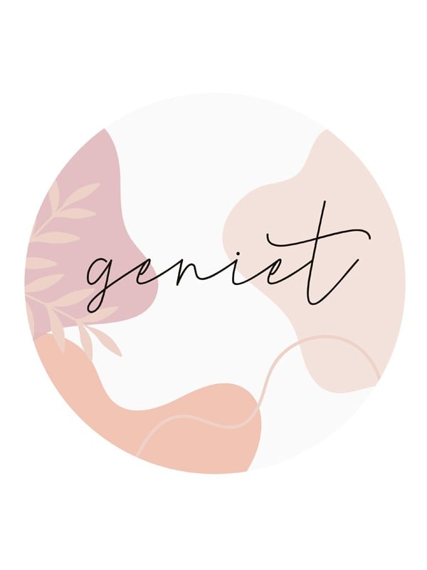 Muurcirkel ‘Geniet’ - 20 cm