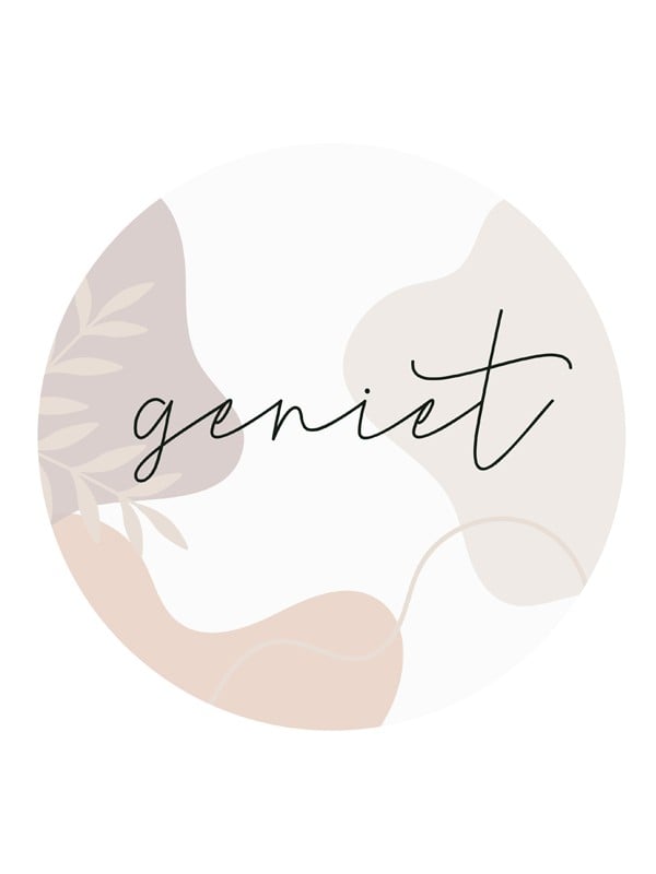 Muurcirkel ‘Geniet’ - 30cm