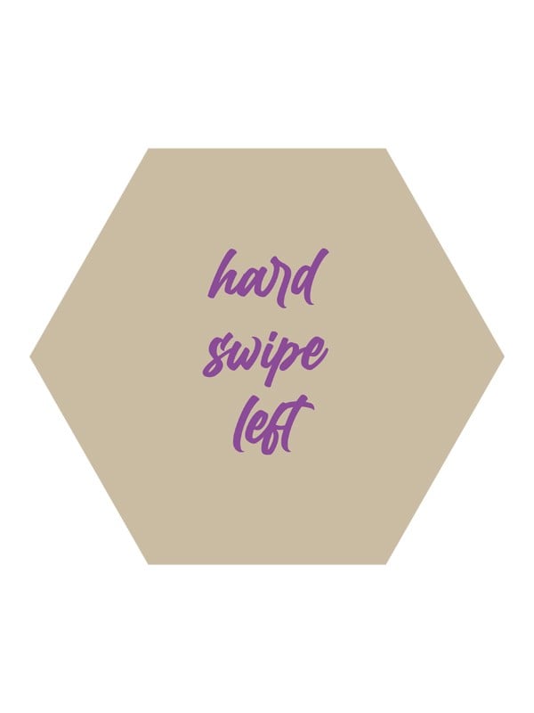 Muurcirkel Forex Hexagon – Hard Swipe Left