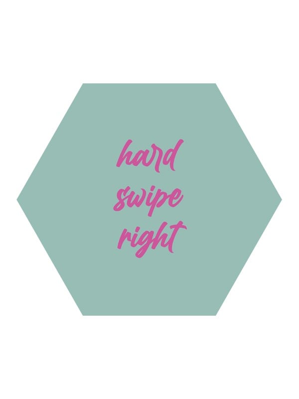 Muurcirkel Forex Hexagon – Hard Swipe Right