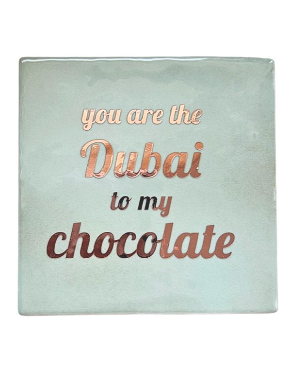 Tegeltje - Dubai Chocolate - 102486 Tegeltje - Dubai Chocolate
