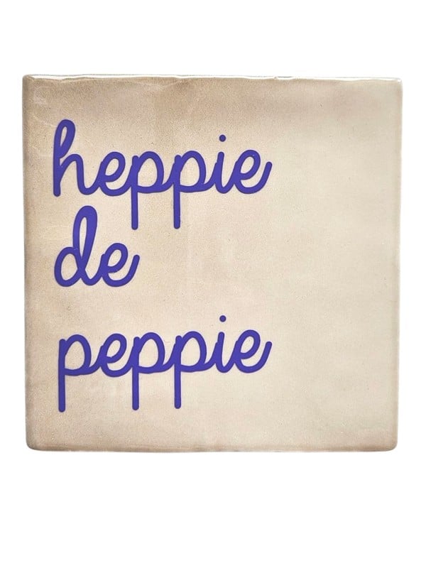Tegeltje - Heppie de peppie