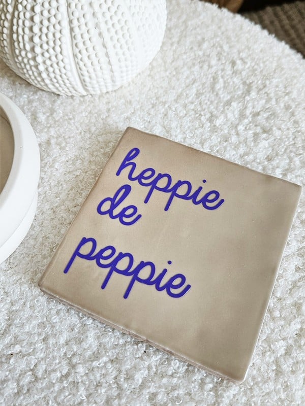 Tegeltje - Heppie de peppie