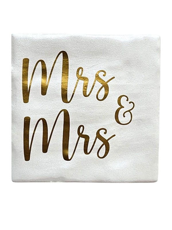 Tegeltje - Mrs & Mrs